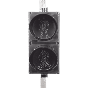 Semáforo Peatonal Indicador Alto / Siga estático / Diámetro 20 Cms.