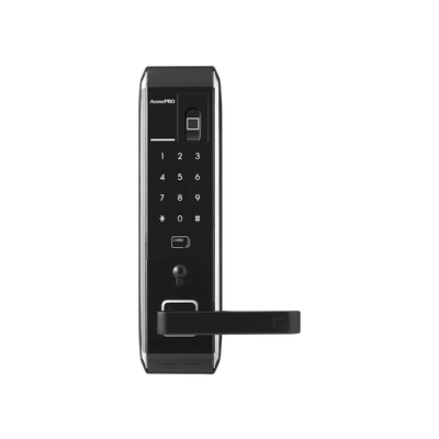 Cerradura inteligente con teclado Touch Screen, Apertura con huella digital/Tarjeta Mifare/Contraseña