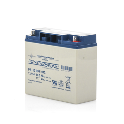 Batería 12V, 18AH, Para Respaldo, Tecnologías AGM/VRLA, Diseño De Vida Útil 5 Años, Terminales Tipo NB2, Listada UL, Libre De Mantenimiento