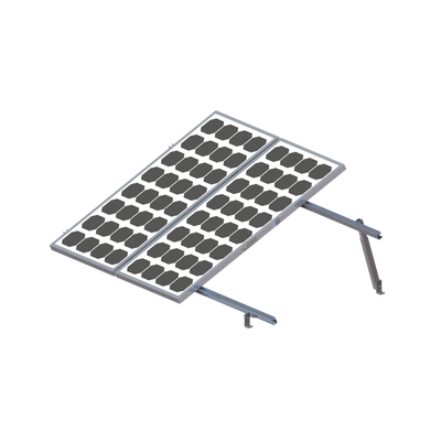 Montaje para Panel Solar, riel 2200mm para Módulos con espesor de 35mm o 40mm, Velocidad de Viento Max. 136km/h Montaje para Panel Solar, riel 2200mm para Módulos con espesor de 35mm o 40mm, Velocidad de Viento Max. 136km/h
