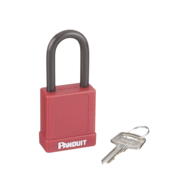 Candado de Bloqueo LOTO de Seguridad Dieléctrico, Con Llave Única, Diámetro de 6.5 mm, Color Rojo Candado de Bloqueo LOTO de Seguridad Dieléctrico, Con Llave Única, Diámetro de 6.5 mm, Color Rojo