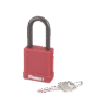 Candado de Bloqueo LOTO de Seguridad Dieléctrico, Con Llave Única, Diámetro de 6.5 mm, Color Rojo Candado de Bloqueo LOTO de Seguridad Dieléctrico, Con Llave Única, Diámetro de 6.5 mm, Color Rojo
