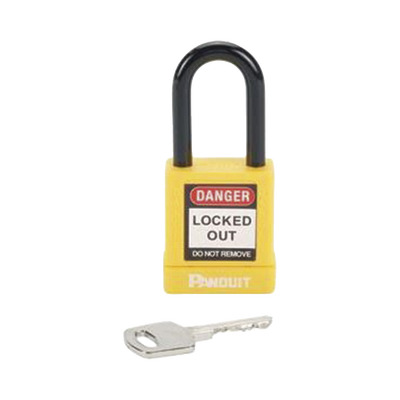 Candado de Bloqueo LOTO de Seguridad Dieléctrico, Con Llave Única, Diámetro de 6.5 mm, Color AMARILLO Candado de Bloqueo LOTO de Seguridad Dieléctrico, Con Llave Única, Diámetro de 6.5 mm, Color AMARILLO