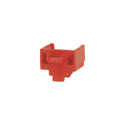 Kit de 10 Dispositivos para Bloquear Puertos Jack RJ45, Color Rojo, Incluye Llave de Extracción