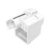 Kit de 10 Dispositivos Para Impedir Desconexión de Plug RJ45, Color Blanco, Incluye Herramienta para Instalar/Retirar