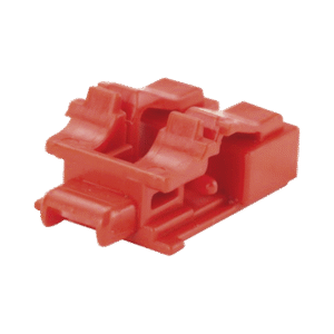 Kit de 10 Dispositivos para Bloquear Puertos de Fibra Óptica LC Duplex, Color Rojo, Incluye Llave de Extracción