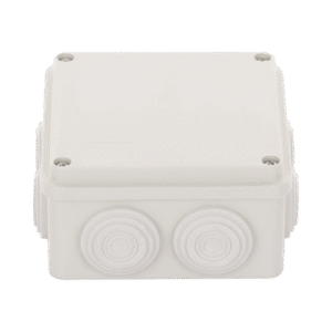 Caja Derivación-Conexión de Plástico (100 X 100 X 54 mm) con 7 Glándulas de Goma. Para Instalaciones Comerciales, Residenciales e Industriales. Incluye Tornillería para su Tapa. Caja Derivación-Conexión de Plástico (100 X 100 X 54 mm) con 7 Glándulas de Goma. Para Instalaciones Comerciales, Residenciales e Industriales. Incluye Tornillería para su Tapa.