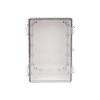 Gabinete Plástico ABS, Puerta Transparente, Uso en Intemperie IP66 (190 x 290 x 140 mm) cierre por Broche Inoxidable y Permite Cerrado con Candado y Llave (Perno 5mm) No Incluido