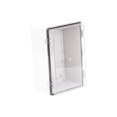 Gabinete Plástico ABS, Puerta Transparente, Uso en Intemperie IP66 (190 x 290 x 140 mm) cierre por Broche Inoxidable y Permite Cerrado con Candado y Llave (Perno 5mm) No Incluido