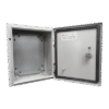 Gabinete de Acero IP66 Uso en Intemperie (300 x 400 x 200 mm) con Placa Trasera Interior de Metal y Compuerta Inferior Atornillable (Incluye Chapa y Llave T). Gabinete de Acero IP66 Uso en Intemperie (300 x 400 x 200 mm) con Placa Trasera Interior de Metal y Compuerta Inferior Atornillable (Incluye Chapa y Llave T).