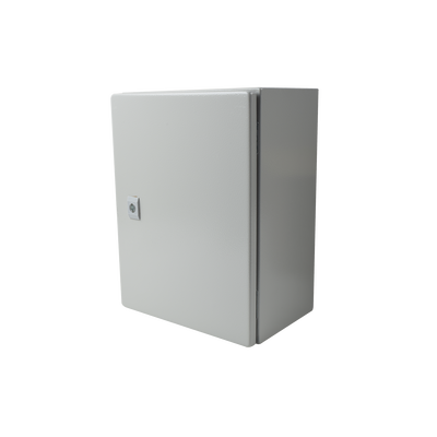 Gabinete de Acero IP66 Uso en Intemperie (300 x 400 x 200 mm) con Placa Trasera Interior de Metal y Compuerta Inferior Atornillable (Incluye Chapa y Llave T). Gabinete de Acero IP66 Uso en Intemperie (300 x 400 x 200 mm) con Placa Trasera Interior de Metal y Compuerta Inferior Atornillable (Incluye Chapa y Llave T).