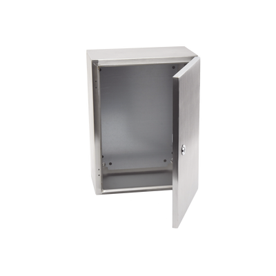 Gabinete de Acero Inoxidable IP66 Uso en Intemperie (300 x 400 x 200 mm) con Placa Interna Galvanizada. Gabinete de Acero Inoxidable IP66 Uso en Intemperie (300 x 400 x 200 mm) con Placa Interna Galvanizada.