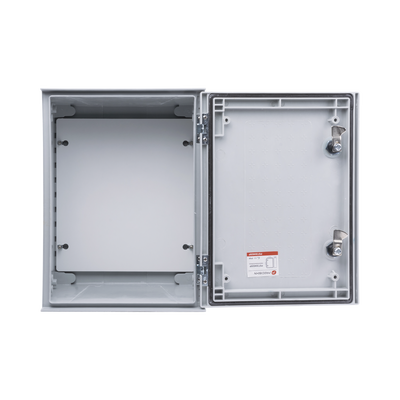 Gabinete de Poliéster IP65 Uso en Intemperie (300 x 400 x 200 mm) con Placa Trasera Interior de Plástico (Incluye Chapa y Llave). Gabinete de Poliéster IP65 Uso en Intemperie (300 x 400 x 200 mm) con Placa Trasera Interior de Plástico (Incluye Chapa y Llave).