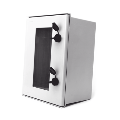 Gabinete de Poliéster IP65 Puerta Transparente, Uso en Intemperie (300 x 400 x 200 mm) con Placa Trasera Interior de Plástico (Incluye Chapa y Llave). Gabinete de Poliéster IP65 Puerta Transparente, Uso en Intemperie (300 x 400 x 200 mm) con Placa Trasera Interior de Plástico (Incluye Chapa y Llave).