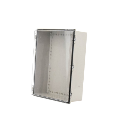 Gabinete Plástico ABS, Puerta Transparente, Uso en Intemperie (350 x 460 x 160 mm) Cierre por Broches Inoxidables y Permite Cerrado con Candado y Llave (Perno 5mm) No Incluido Gabinete Plástico ABS, Puerta Transparente, Uso en Intemperie (350 x 460 x 160 mm) Cierre por Broches Inoxidables y Permite Cerrado con Candado y Llave (Perno 5mm) No Incluido
