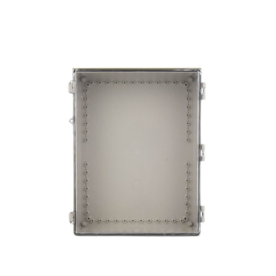 Gabinete Plástico ABS, Puerta Transparente, Uso en Intemperie (350 x 460 x 160 mm) Cierre por Broches Inoxidables y Permite Cerrado con Candado y Llave (Perno 5mm) No Incluido Gabinete Plástico ABS, Puerta Transparente, Uso en Intemperie (350 x 460 x 160 mm) Cierre por Broches Inoxidables y Permite Cerrado con Candado y Llave (Perno 5mm) No Incluido