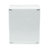 Gabinete de Poliéster IP65 Uso en Intemperie (400 x 500 x 200 mm) con Placa Trasera Interior de Plástico (Incluye Chapa y Llave).