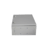 Gabinete de Acero IP66 Uso en Intemperie (400 x 600 x 200 mm) con Placa Trasera Interior Metálica y Compuerta Inferior Atornillable (Incluye Chapa y Llave).