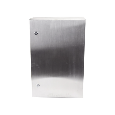 Gabinete de Acero Inoxidable IP66 Uso en Intemperie (400 x 600 x 250 mm) con Placa Interna Galvanizada. Gabinete de Acero Inoxidable IP66 Uso en Intemperie (400 x 600 x 250 mm) con Placa Interna Galvanizada.