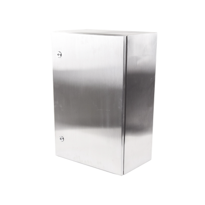 Gabinete de Acero Inoxidable IP66 Uso en Intemperie (400 x 600 x 250 mm) con Placa Interna Galvanizada. Gabinete de Acero Inoxidable IP66 Uso en Intemperie (400 x 600 x 250 mm) con Placa Interna Galvanizada.