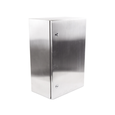 Gabinete de Acero Inoxidable IP66 Uso en Intemperie (400 x 600 x 250 mm) con Placa Interna Galvanizada. Gabinete de Acero Inoxidable IP66 Uso en Intemperie (400 x 600 x 250 mm) con Placa Interna Galvanizada.