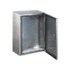 Gabinete de Acero Inoxidable IP66 Uso en Intemperie (400 x 600 x 250 mm) con Placa Interna Galvanizada. Gabinete de Acero Inoxidable IP66 Uso en Intemperie (400 x 600 x 250 mm) con Placa Interna Galvanizada.