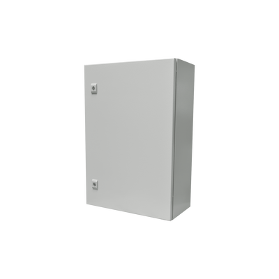Gabinete de Acero IP66 Uso en Intemperie (500 x 700 x 250 mm) con Placa Trasera Interior Metálica y Compuerta Inferior Atornillable (Incluye Chapa y Llave T). Gabinete de Acero IP66 Uso en Intemperie (500 x 700 x 250 mm) con Placa Trasera Interior Metálica y Compuerta Inferior Atornillable (Incluye Chapa y Llave T).