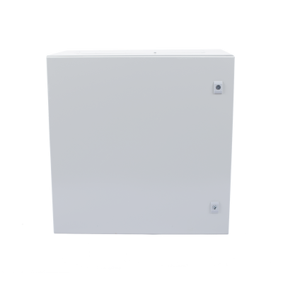 Gabinete de Acero IP66 Uso en Intemperie (600 x 600 x 300 mm) con Placa Trasera Interior Metálica y Compuerta Inferior Atornillable (Incluye Chapa y Llave T). Gabinete de Acero IP66 Uso en Intemperie (600 x 600 x 300 mm) con Placa Trasera Interior Metálica y Compuerta Inferior Atornillable (Incluye Chapa y Llave T).
