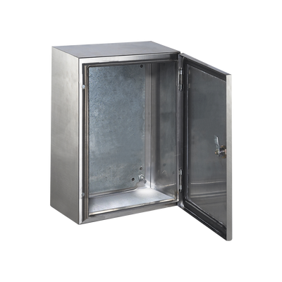 Gabinete de Acero Inoxidable IP66 Uso en Intemperie (600 x 800 x 200 mm) con Placa Interna Galvanizada. Gabinete de Acero Inoxidable IP66 Uso en Intemperie (600 x 800 x 200 mm) con Placa Interna Galvanizada.