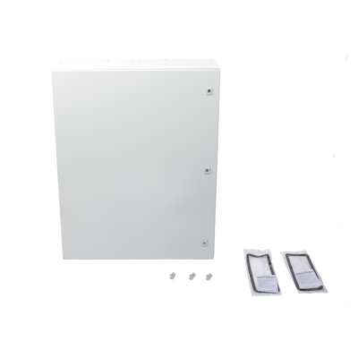 Gabinete de Acero IP66 Uso en Intemperie (800 x 1000 x 300 mm) con Placa Trasera Interior Metálica y Compuerta Inferior Atornillable (Incluye Chapas y Llaves T). Gabinete de Acero IP66 Uso en Intemperie (800 x 1000 x 300 mm) con Placa Trasera Interior Metálica y Compuerta Inferior Atornillable (Incluye Chapas y Llaves T).
