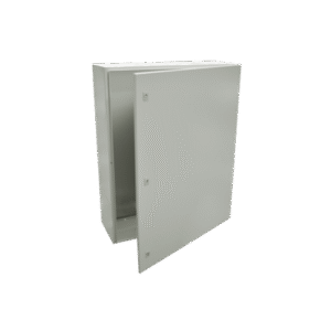 Gabinete de Acero IP66 Uso en Intemperie (800 x 1200 x 400 mm) con Placa Trasera Interior Metálica y Compuerta Inferior Atornillable (Incluye Chapa y Llave).