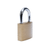 Candado de Latón Cuerpo 40 x 40 mm Con 3 Llaves. Diam. de Perno: 6.2 mm