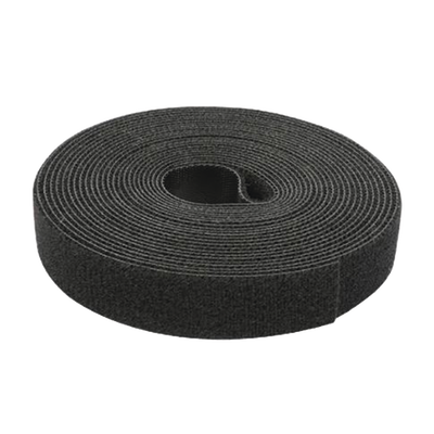 Cinta de Contacto Autoadherente Color Negro / 1.6 cm x 25 metros / Espalda con Espalda (Gancho y Bucle) Cinta de Contacto Autoadherente Color Negro / 1.6 cm x 25 metros / Espalda con Espalda (Gancho y Bucle)