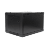 Gabinetes PRECISION, Con Puerta Perforada, de 19in, 6UR, 450mm de Profundidad, Color Negro