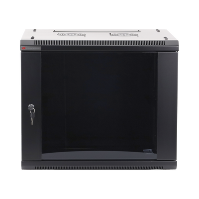 Gabinete PRECISION, Con Puerta de Cristal Templado, de 19in, 9UR, 450mm de Profundidad, Color Negro