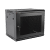 Gabinete PRECISION, Con Puerta Perforada, de 19in, 9UR, 450mm de Profundidad, Color Negro