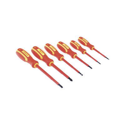 Juego de 6 desarmadores Aislados Bicolor 1000v Juego de 6 desarmadores Aislados Bicolor 1000v