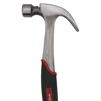 Martillo Uso Rudo de Acero Forjado de 16 oz. con Uña Curva. Con Sujetador Magnético de Clavos.