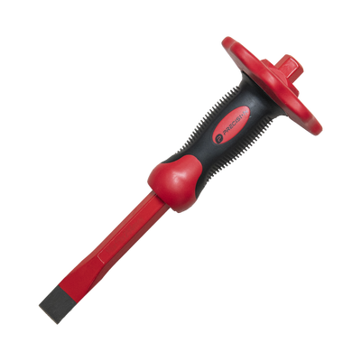 Cincel de Punta Plana con Protección para las Manos de 19x16x250mm Cincel de Punta Plana con Protección para las Manos de 19x16x250mm