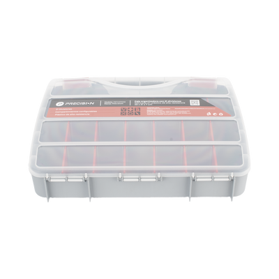Caja Organizadora con 21 Divisiones Fabricada en Plástico de Alta Resistencia de 38x31x7 cm.