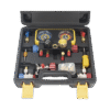 Manómetro de 4 vías con Accesorios para Gas refrigerante R410A/ R32/ R134A/R22 Manómetro de 4 vías con Accesorios para Gas refrigerante R410A/ R32/ R134A/R22