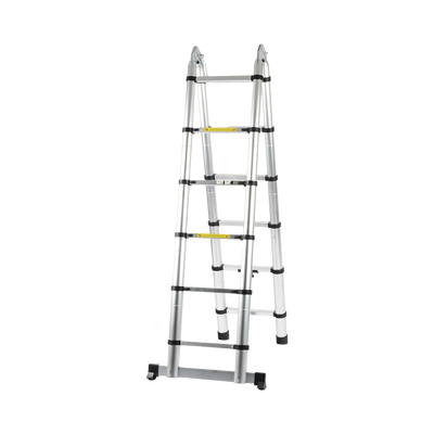 Escalera Telescópica de Aluminio Tipo Tijera de 1.9 + 1.9 Metros de Altura Escalera Telescópica de Aluminio Tipo Tijera de 1.9 + 1.9 Metros de Altura