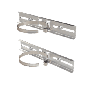 Montaje de Metal Galvanizado para Poste Universal para Gabinetes de Ancho Hasta 30 cm. Montaje de Metal Galvanizado para Poste Universal para Gabinetes de Ancho Hasta 30 cm.