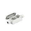 Caja de Conexión Exterior con Terminales Intermedias para 3 Líneas (Tornillo simple). Incluye Glándulas.