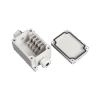 Caja de Conexión Exterior con Conexión Lateral para 4 Líneas (doble tornillo). Incluye Glándulas.