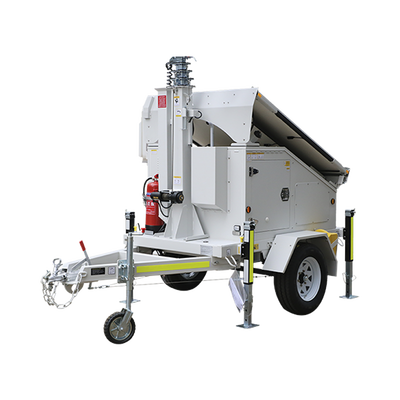 Traila / Remolque con Mástil Retráctil de 7.5 m. para Videovigilancia o Iluminación, con Bases para Instalar Paneles Solares y Baterías (No incluidos) Traila / Remolque con Mástil Retráctil de 7.5 m. para Videovigilancia o Iluminación, con Bases para Instalar Paneles Solares y Baterías (No incluidos)