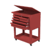 Carro para Herramental Metálico Uso Rudo 1 Cajón Superior con Chapa / 5 Cajones Deslizables / Charola Inferior / 77 x 94 x 50 cm (An x Al x Prof.)