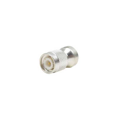 Adaptador UNIDAPT Hembra a TNC Macho. Plata / Oro / Teflón.