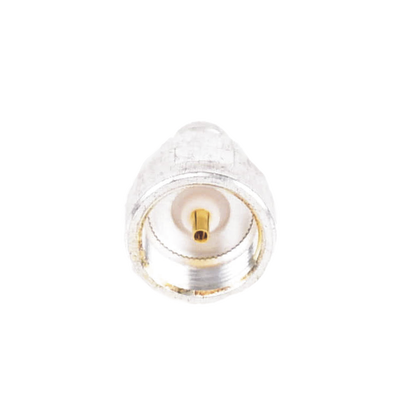 Adaptador UNIDAPT Hembra a Conector SMB Plug (Pin Hembra), Plata/ Oro/ Teflón.