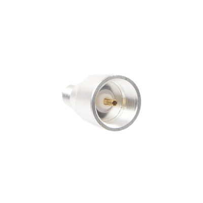 Adaptador UNIDAPT Hembra a SMA Hembra Inverso. Plata / Oro / Teflón. Adaptador UNIDAPT Hembra a SMA Hembra Inverso. Plata / Oro / Teflón.